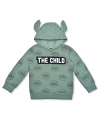 Children's Apparel Network Little Boys And Girls Grogu Green The Mandalorian Tie-dye Pullover Hoodie In Green
