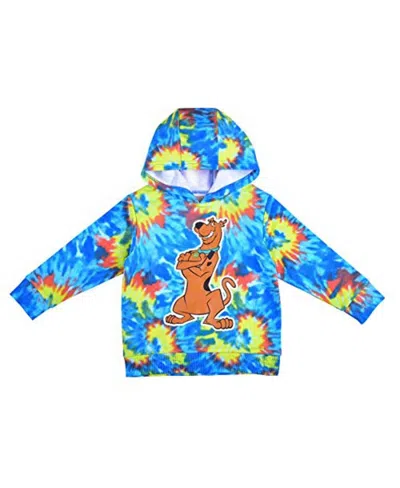 Children's Apparel Network Babies' Toddler Blue Scooby-doo Tie-dye Pullover Hoodie