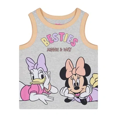 Children's Apparel Network Babies' Toddler Girls Round Neck Sleeveless Minnie Mouse Tank Top In Multi