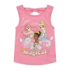 Children's Apparel Network Toddler Girls Round Neck Sleeveless Princess Tank Top In Pink