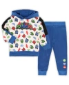 CHILDREN'S APPAREL NETWORK TODDLER WHITE PJ MASKS PULLOVER HOODIE AND JOGGERS SET