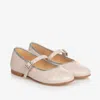 CHILDRENSALON OCCASIONS GIRLS BEIGE LEATHER MARY JANE PUMPS