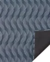Chilewich Arc Rug 23" X 36" In Indigo