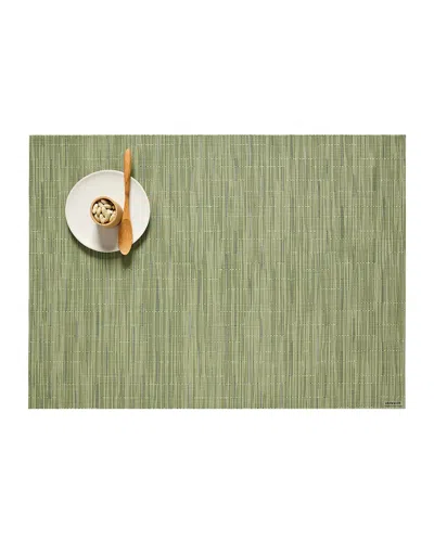 Chilewich Bamboo Placemat, 14" X 19" In Light Green