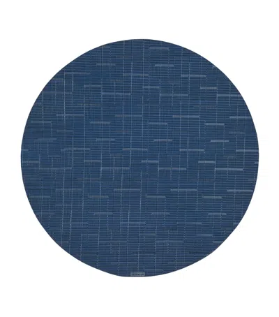 Chilewich Bamboo Rectangular Placemat In Blue