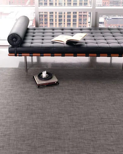 Chilewich Basketweave Floormat, 3' X 9' In Carbon