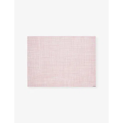 Chilewich Blush Basketweave Mini Vinyl Placemat 36cm X 48cm