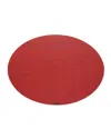 Chilewich Basketweave Oval Placemat In Red