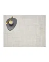 Chilewich Basketweave Placemat, 14" X 19" In Gray
