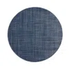Chilewich Basketweave Round Placemat In Denim