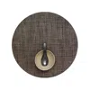 Chilewich Basketweave Round Placemat In Earth