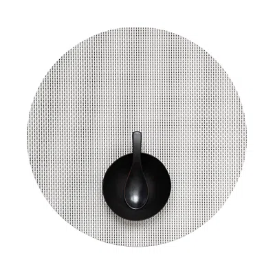 Chilewich Basketweave Round Placemat In White