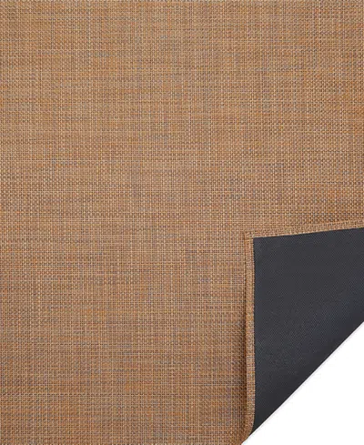Chilewich Basketweave Rug 106" X 72" In Teak