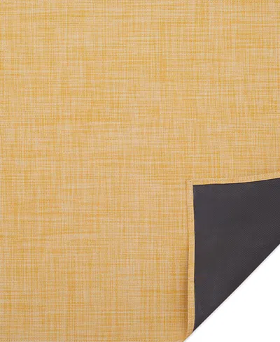 Chilewich Basketweave Rug , 35" X 48" In Ochre