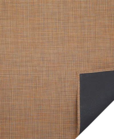 Chilewich Basketweave Rug 46" X 72" In Teak