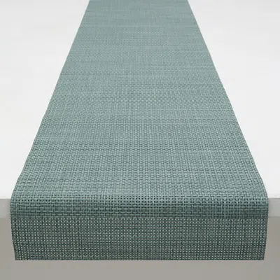 Chilewich Basketweave Table Runner, 14 X 72 In Green