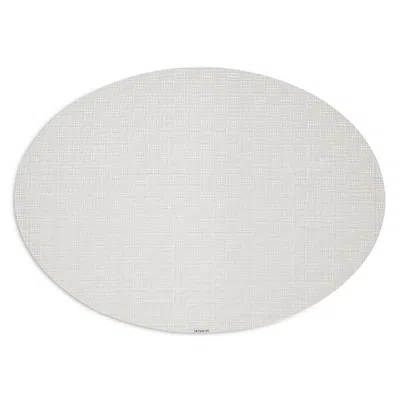 Chilewich Bayweave Oval Table Mat In Vanilla