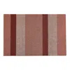 Chilewich Bold Stripe Shag Utility Mat, 24 X 36 In Peach