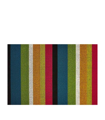 Chilewich Bold Stripe Shag Utility Mat In Multi