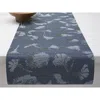 Chilewich Botanic Jacquard Table Runner, 14 X 72 In Indigo