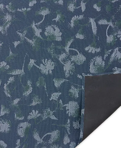 Chilewich Botanic Rug 106" X 30" In Indigo
