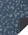 Chilewich Botanic Rug 35" X 48" In Indigo