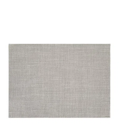 Chilewich Bouclé Rectangular Placemat In Silver
