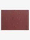 Chilewich Cranberry Rectangle-shape Woven Bamboo Placemat 36cm X 48cm - In Cranberry
