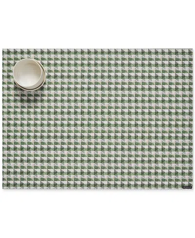 Chilewich Crane Rectangular Placemat In Green