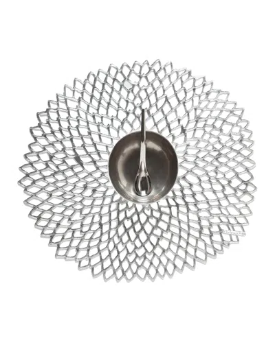 Chilewich Dahlia Placemat In Silver