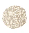 Chilewich Dahlia Round Placemat In Brown