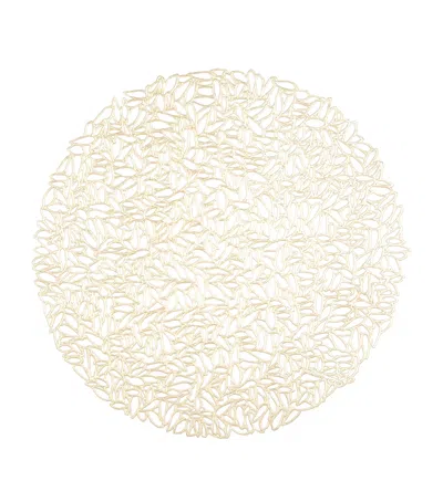 Chilewich Dahlia Round Placemat In Gold
