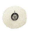 Chilewich Dahlia Round Placemat In Gold