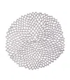 Chilewich Dahlia Round Placemat In Grey