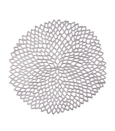 Chilewich Dahlia Round Placemat In Grey