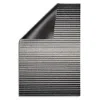 Chilewich Domino Stripe Shag Utility Mat, 24 X 36 In Black/white