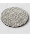 Chilewich Martha Stewart Boxwood Set Of 4 Round Coasters