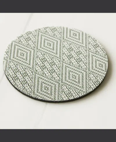 Chilewich Martha Stewart Boxwood Set Of 4 Round Coasters