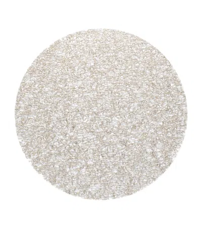 Chilewich Metallic Lace Round Placemat In Gold