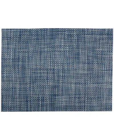 Chilewich Mini Basket Weave Placemat 14" X 19" In Denim