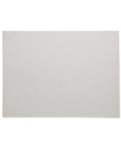Chilewich Mini Basket Weave Placemat 14" X 19" In Gray