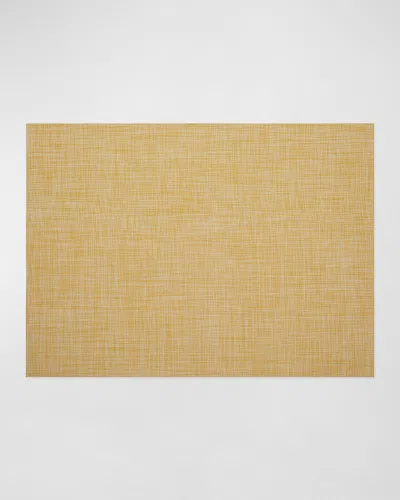 Chilewich Mini Basketweave Indoor/outdoor Rug, 6 & Apos; X 9 & Apos; In Gold