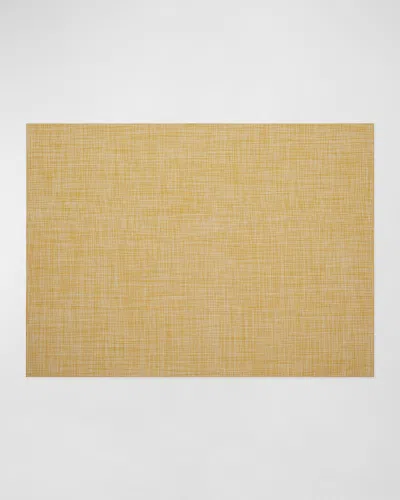 Chilewich Mini Basketweave Indoor/outdoor Runner, 2 & Apos; X 6 & Apos; In Gold