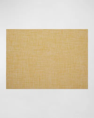 Chilewich Mini Basketweave Indoor/outdoor Runner, 2 & Apos; X 8 & Apos; In Yellow