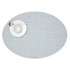 Chilewich Mini Basketweave Oval Placemat In Sky