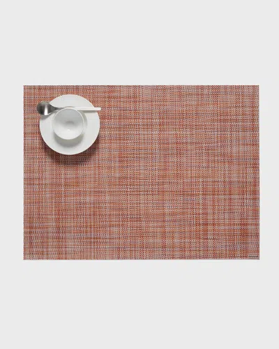 Chilewich Mini Basketweave Placemat, 19" X 14" In Brown