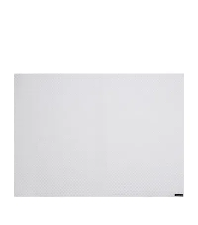 Chilewich Mini Basketweave Rectangle Placemat In White