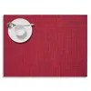 Chilewich Mini Basketweave Rectangular Placemat In Red