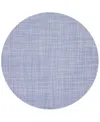Chilewich Mini Basketweave Round Placemat In Periwinkle