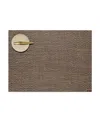 Chilewich Moire Placemat 14"x19" In Mocha